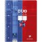 Clairefontaine 82526C Duo Book Cahier Reversible a  Spirale Perfore - A4+ 22,5x29,7 cm - 160 Pages (80 Pages Petits Carreaux + 8