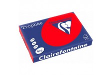 Clairefontaine Trophee Ramette de 500 feuilles papier couleur 80 g A3 Rouge corail