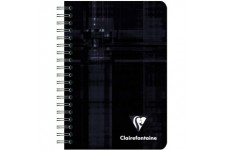 Lot de 5 : Clairefontaine 8502C Un Carnet a Spirale - 9x14 cm - 180 Pages Petits Carreaux - Papier Blanc 90 g - Couverture Carte