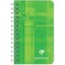 Clairefontaine 8582C Un Carnet a  Spirale - 7,5x12 cm - 100 Pages Petits Carreaux - Papier Blanc 90 g - Couverture Carte Pellicu