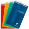 Lot de 5 : Clairefontaine 8642C - Un bloc Pupitre a spirale en-tete 160 pages detachables 10,5x17 cm 90g petits carreaux, couver