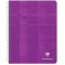 Clairefontaine 8812C Un Cahier a  Spirale - 17x22 cm - 224 Pages Petits Carreaux - Papier Blanc 90 g - Couverture Carte Pellicul