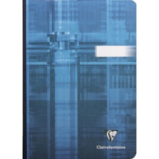 Lot de 5 : Clairefontaine 9542C Un Carnet Dos Toile - A5 14,8x21 cm - 192 pages Petits Carreaux - Papier Blanc 90 g - Couverture