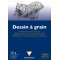 Clairefontaine 96023C Bloc Encolle Papier Dessin a Grain - 20 Feuilles Papier Dessin au Grain Marque - A4 21x29,7 cm