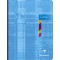 Clairefontaine 9626C Un Cahier de Texte Brochure Dos Toile - 17x22cm - 144 Pages Grands Carreaux avec Touches de Couleurs Detach