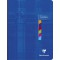 Clairefontaine 9626C Un Cahier de Texte Brochure Dos Toile - 17x22cm - 144 Pages Grands Carreaux avec Touches de Couleurs Detach