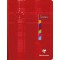 Clairefontaine 9626C Un Cahier de Texte Brochure Dos Toile - 17x22cm - 144 Pages Grands Carreaux avec Touches de Couleurs Detach