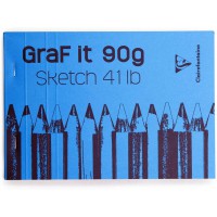 Clairefontaine Graf It Bloc de croquis Format A5 160 pages micro perforees 90g