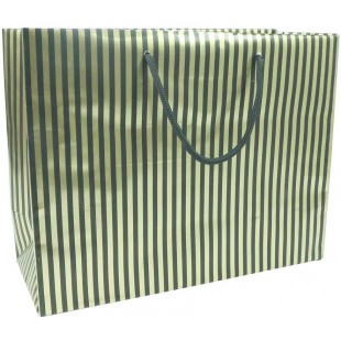 Clairefontaine 212860C - Un sac cadeau shopping Premium Max et Moi 32x13x24,5 cm 170g, Rayures