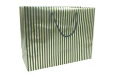 Clairefontaine 212860C - Un sac cadeau shopping Premium Max et Moi 32x13x24,5 cm 170g, Rayures