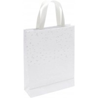 Clairefontaine 223758C - Un sac cadeau moyen Premium Blanc 17x6x22 cm 170g, Oiseaux