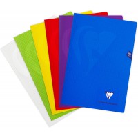 Lot de 10 : Clairefontaine 303162C Un Cahier Agrafe Mimesys - A4 21x29,7 cm 96 Pages Petits Carreaux Papier Clairefontaine Blanc