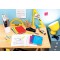 Lot de 5 : Clairefontaine 303727C - Un cahier pique de travaux pratiques Mimesys 80 pages 17X22 cm grands carreaux 90g et unis 1