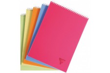 Lot de 5 : Clairefontaine 328635C Collection Linicolor Fresh Un Bloc a Spirale - A4 21x29,7 cm - 160 Pages Detachables Petits Ca