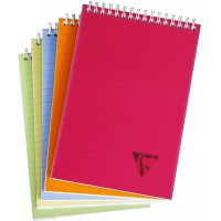 Lot de 5 : Clairefontaine 328646C Collection Linicolor Fresh Un Bloc a Spirale - A5 14,8x21 cm - 160 Pages Detachables Lignees -