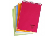 Lot de 5 : Clairefontaine 328646C Collection Linicolor Fresh Un Bloc a Spirale - A5 14,8x21 cm - 160 Pages Detachables Lignees -