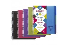 Lot de 5 : Clairefontaine 329755C Collection Linicolor Intensive Evolutiv'Book Carnet a Spirale Perfore - A5+ 16x21cm - 180 Page