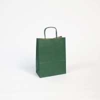 Clairefontaine 395610C - Un paquet de 25 sacs cadeau 16x8x21cm 110g, Kraft verge Vert