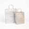 Clairefontaine 395711C - Un paquet de 25 sacs cadeau 22x10x27cm 110g, Kraft lisse Argent