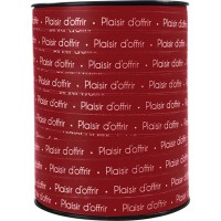 Clairefontaine 602106C - Une bobine de Ruban Bolduc Plaisir d'offrir - 250 m x 10 mm - Rouge - Ruban decoratif cadeau, DIY