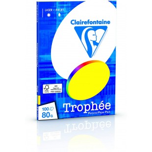 Clairefontaine Trophee 1876/0 C - Mini ReSMA de papier, 100 feuilles, format a4, 21 x 29,7 cm, couleur : assortis