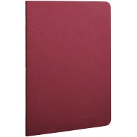 Lot de 5 : Clairefontaine 733162C Collection Age Bag Un Carnet Agrafe Rouge - A5 14,8x21 cm - 96 Pages Lignees - Papier Blanc 90