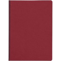 Clairefontaine 795402C Collection Age Bag Un Carnet Cousu Dos Toile Rouge - A5 14,8x21 cm - 192 Pages Unies Blanches - Papier 90