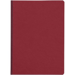 Clairefontaine 795402C Collection Age Bag Un Carnet Cousu Dos Toile Rouge - A5 14,8x21 cm - 192 Pages Unies Blanches - Papier 90
