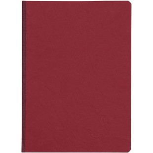 Clairefontaine 795402C Collection Age Bag Un Carnet Cousu Dos Toile Rouge - A5 14,8x21 cm - 192 Pages Unies Blanches - Papier 90