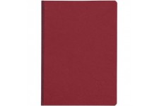 Clairefontaine 795402C Collection Age Bag Un Carnet Cousu Dos Toile Rouge - A5 14,8x21 cm - 192 Pages Unies Blanches - Papier 90