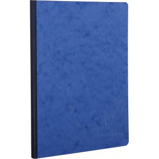 Clairefontaine 795404C Collection Age Bag Un Carnet Cousu Dos Toile Bleu - A5 14,8x21 cm - 192 Pages Unies Blanches - Papier 90 