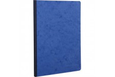 Clairefontaine 795404C Collection Age Bag Un Carnet Cousu Dos Toile Bleu - A5 14,8x21 cm - 192 Pages Unies Blanches - Papier 90 