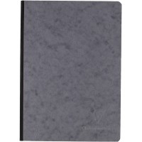 Clairefontaine 795405C Collection Age Bag Un Carnet Cousu Dos Toile Gris - A5 14,8x21 cm - 192 Pages Unies Blanches - Papier 90 