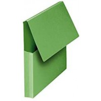 Lot de 10 : OXFORD Pochettes VIP 24x32cm Carte Kraft Epaisseur 240g Capacite 200 Feuilles Vert Vif