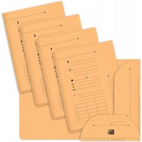 OXFORD Hv Ultimate Lot de 25 Sous-Chemises 2 Rabats Format A4 en Kraft Orange