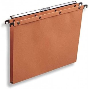 Ultimate Carte Kraft Lot de 25 Dossiers Suspendus pour Tiroir A4 Fond en 15mm Orange - Dossier Suspendu Vertical