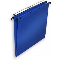 Ultimate PP Lot de 10 Dossiers Suspendus pour Tiroir Fond en V Polypro Opaque Bleu - Dossier Tiroir Ultra Resistant
