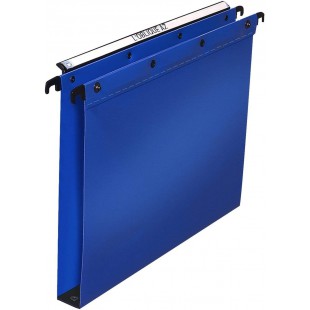 Ultimate PP Lot de 10 Dossiers Suspendus en Polypropylene Opaque pour Tiroir Fond 30mm Bleu