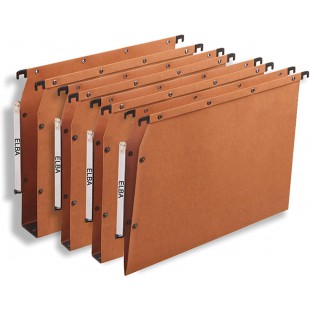 Ultimate Carte Kraft Lot de 25 Dossiers Suspendus pour Armoire A4 Fond 30mm Orange - Dossier Suspendu Lateral