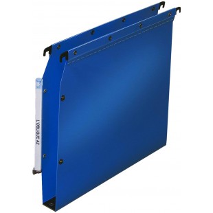 Ultimate PP Lot de 10 Dossiers Suspendus en Polypro Opaque pour Armoire Fond 30mm Bleu