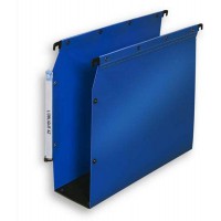 Ultimate PP Lot de 10 Dossiers Suspendus en Polypro Opaque pour Armoire Fond 80mm Bleu