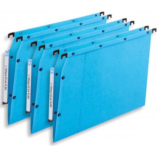 L'OBLIQUE 19931 Dossier suspendu Azv Ultimate Carte Canson Kraft Armoire 240 g Entraxe 330 mm H275 mm Fond V Boite de 25 Bleu