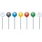 EXACOMPTA 14345E Boite de 100 epingles spheriques - Hauteur de pointe 15mm - 4mm de diametre Couleurs aleatoires