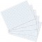 EXACOMPTA 3208B Paquet 100 fiches sous film - bristol quadrille 5x5 non perfore 55x74mm Blanc