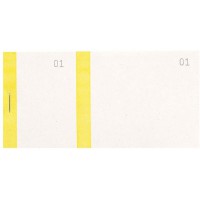 Lot de 10 : Bloc vendeur 6,6x13,5cm double numerotage bande couleur 100 feuillets