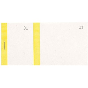 Lot de 10 : Bloc vendeur 6,6x13,5cm double numerotage bande couleur 100 feuillets