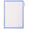 Lot de 10 : Tarifold 114001 -Pochettes a pivots A4 PVC pour Support Kit Presentoir Mural et Pupitre porte document Metal, Couleu