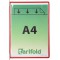 Lot de 10 : Tarifold Fr 114003 - Pochettes a Pivots A4 PVC pour Support Kit Mural et Pupitre porte document Metal, Couleur Rouge