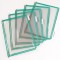 Lot de 10 : Tarifold Fr 114005 - Pochettes a pivots A4 PVC pour Support Kit Presentoir Mural et Pupitre porte document Metal, Co