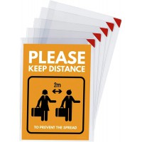 Tarifold FR 194770- Pack 5 Pochettes plastique A4 Adhesive Autocollante d'Affichage, affiche cadre repositionnable, Kang easy cl